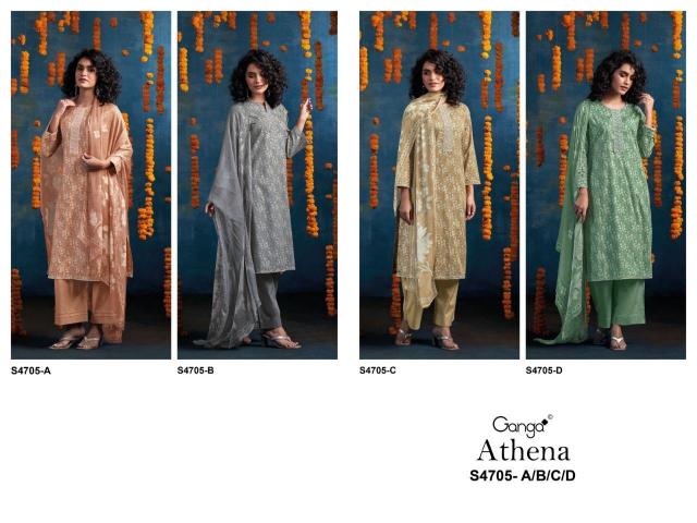 Ganga athena 4705 dress material wholesale market in jaipur